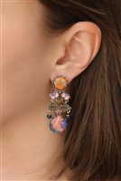 Orecchini Ayala Bar Donna Amber Bloom in Lega metallica Cristallo R2519 - R2519
